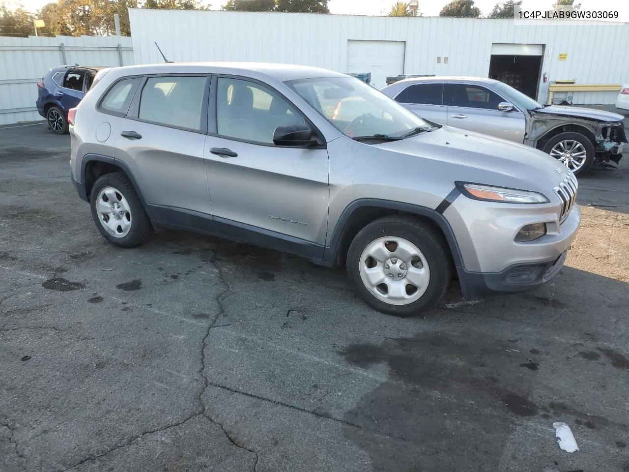 2016 Jeep Cherokee Sport VIN: 1C4PJLAB9GW303069 Lot: 76208314