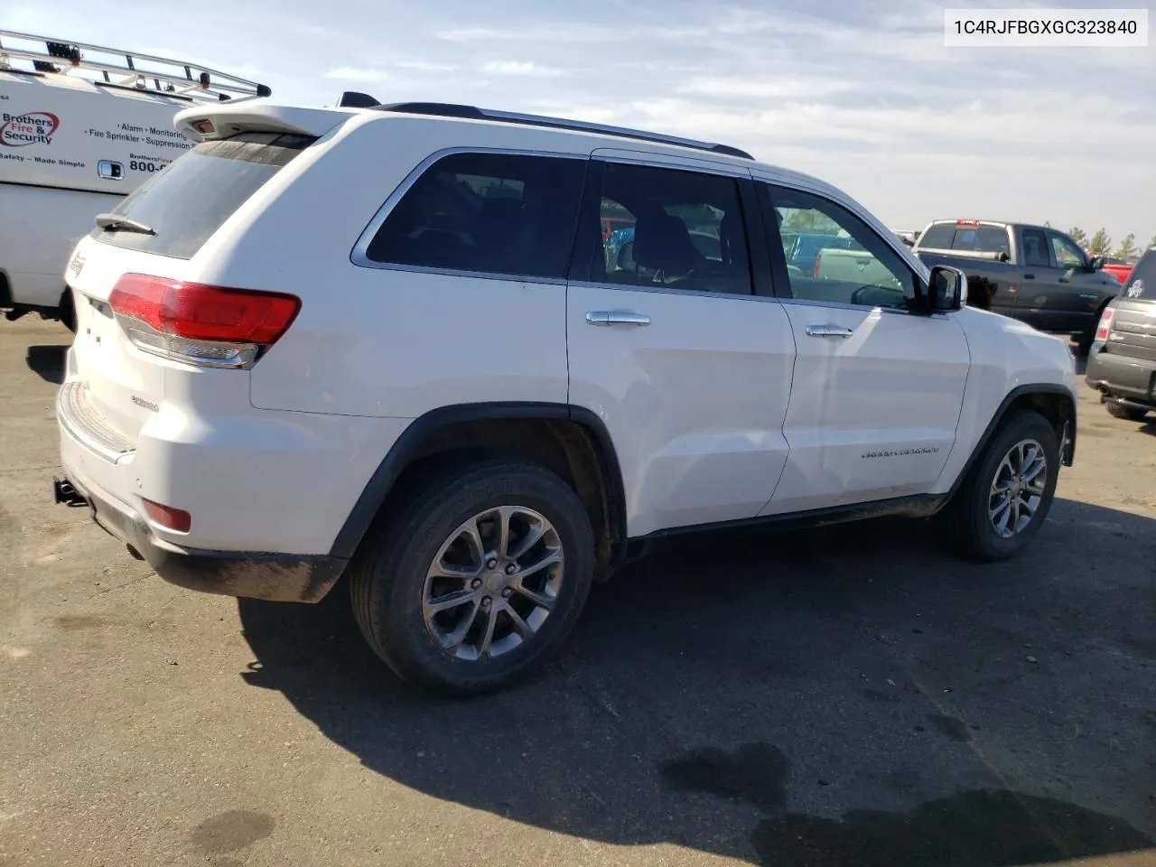 2016 Jeep Grand Cherokee Limited VIN: 1C4RJFBGXGC323840 Lot: 76244154