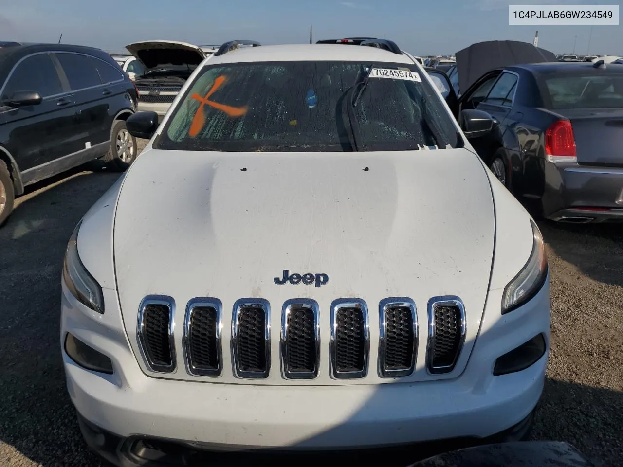 2016 Jeep Cherokee Sport VIN: 1C4PJLAB6GW234549 Lot: 76245574