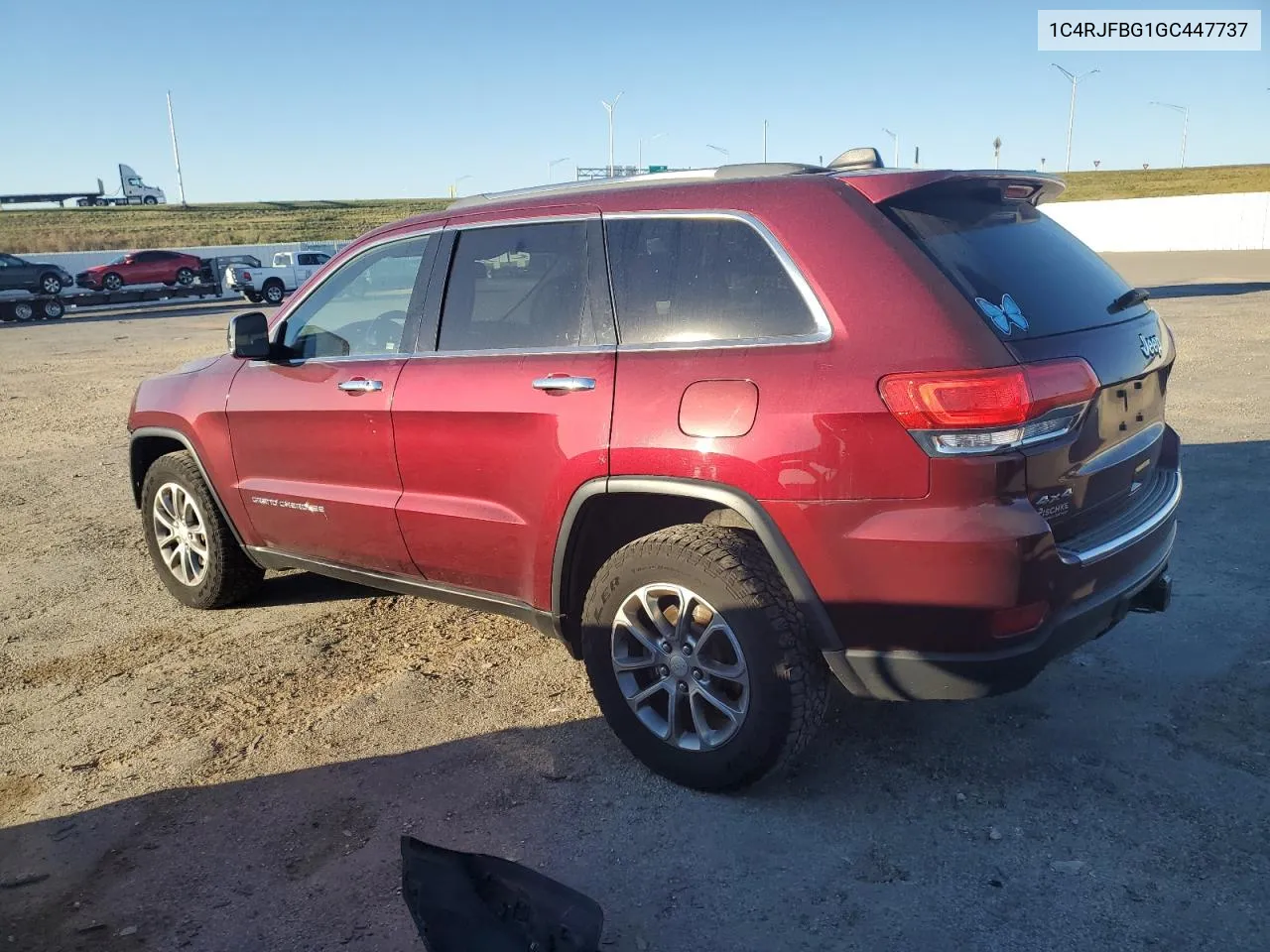 2016 Jeep Grand Cherokee Limited VIN: 1C4RJFBG1GC447737 Lot: 76271364