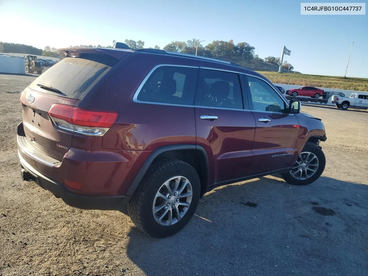 2016 Jeep Grand Cherokee Limited VIN: 1C4RJFBG1GC447737 Lot: 76271364