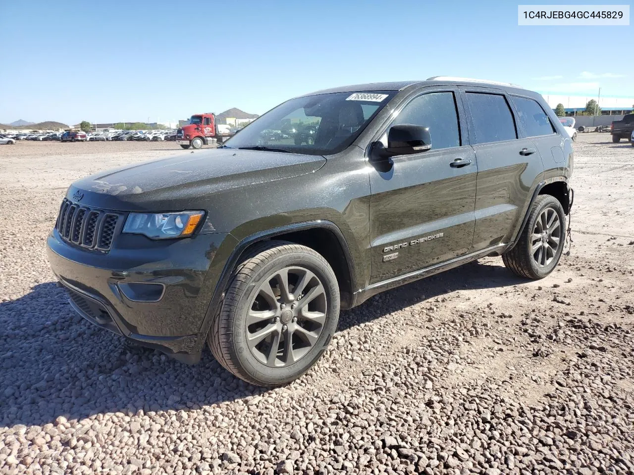 2016 Jeep Grand Cherokee Limited VIN: 1C4RJEBG4GC445829 Lot: 76368994