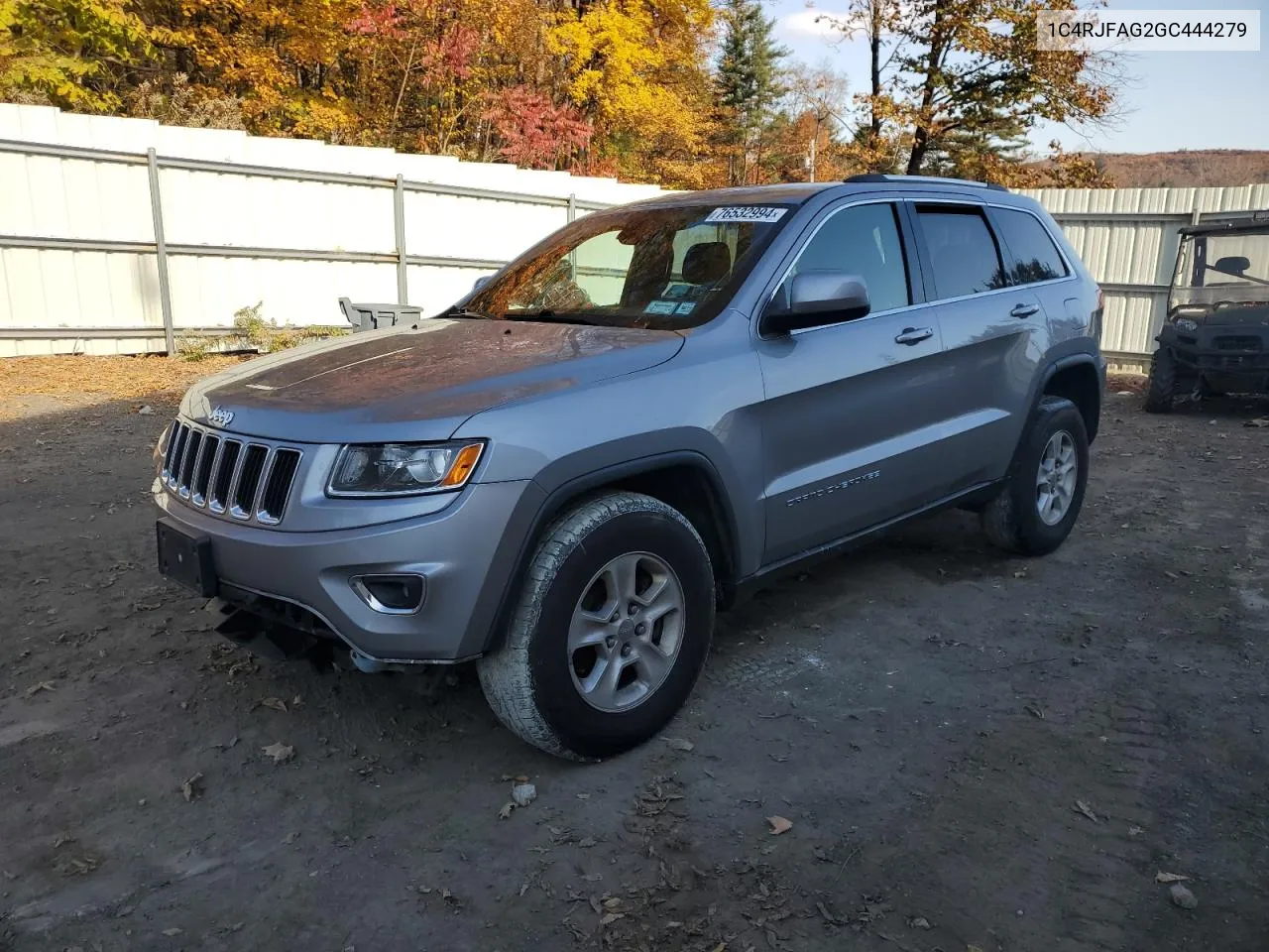 2016 Jeep Grand Cherokee Laredo VIN: 1C4RJFAG2GC444279 Lot: 76532994