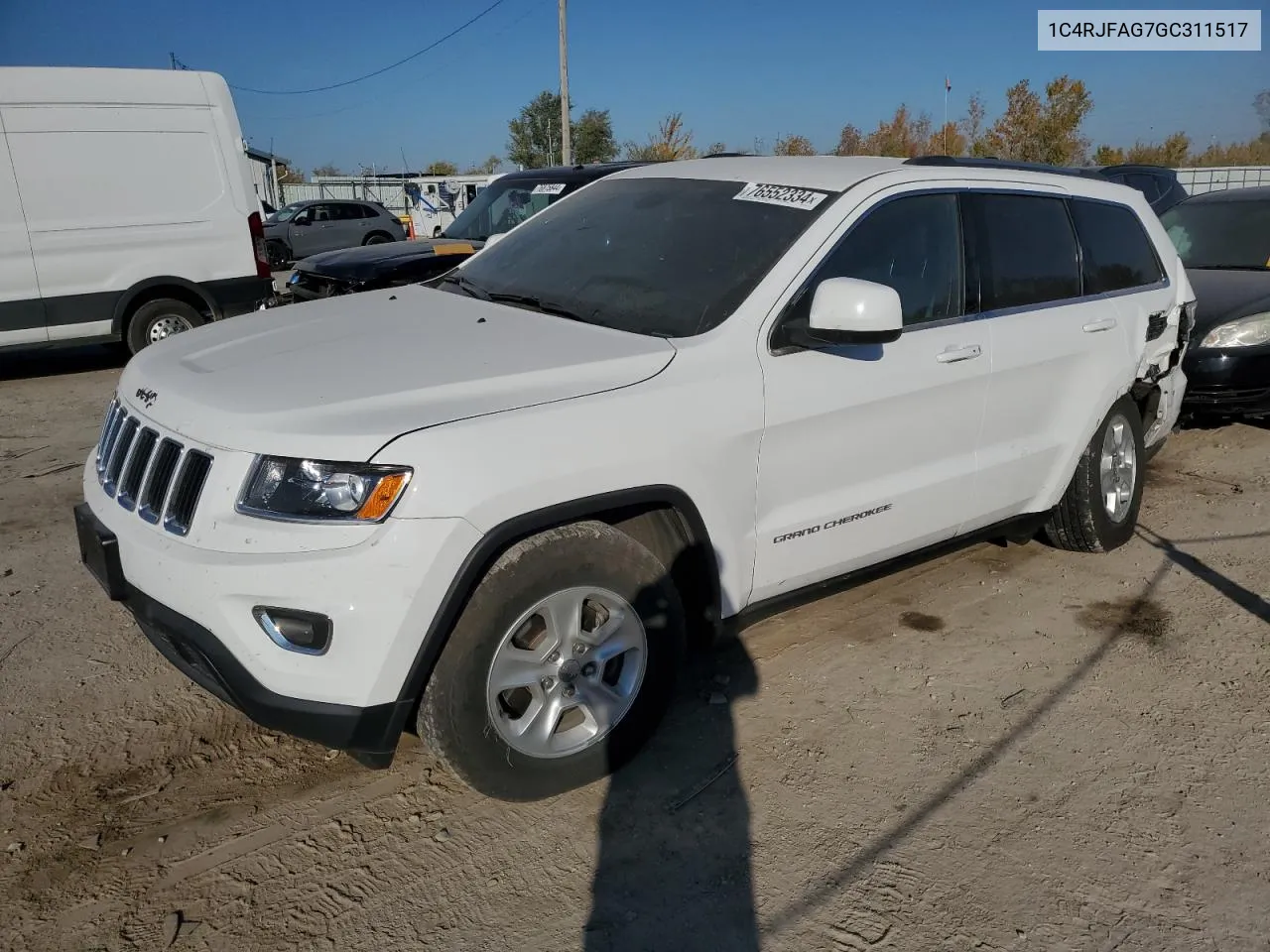 2016 Jeep Grand Cherokee Laredo VIN: 1C4RJFAG7GC311517 Lot: 76552334