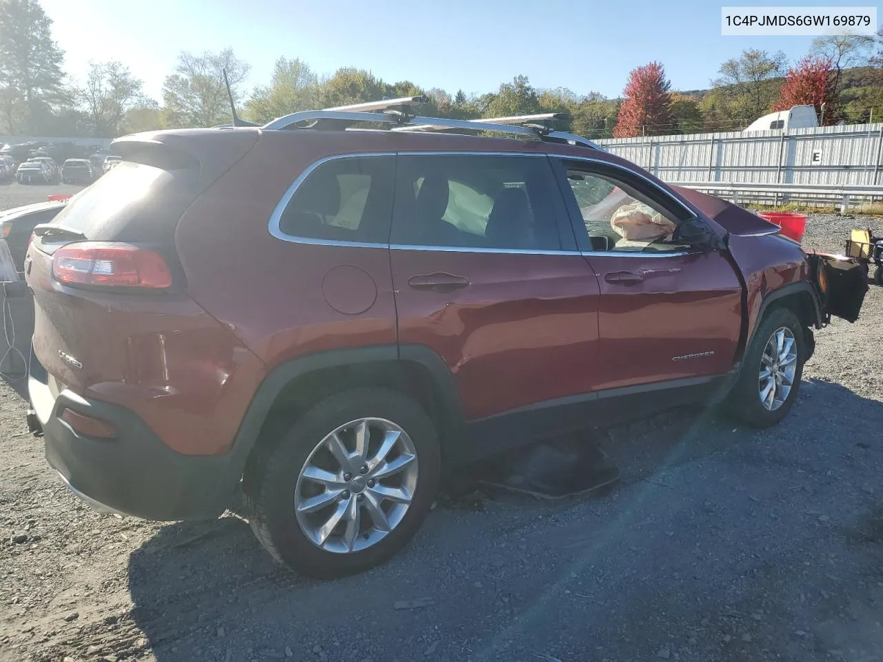 2016 Jeep Cherokee Limited VIN: 1C4PJMDS6GW169879 Lot: 76612964