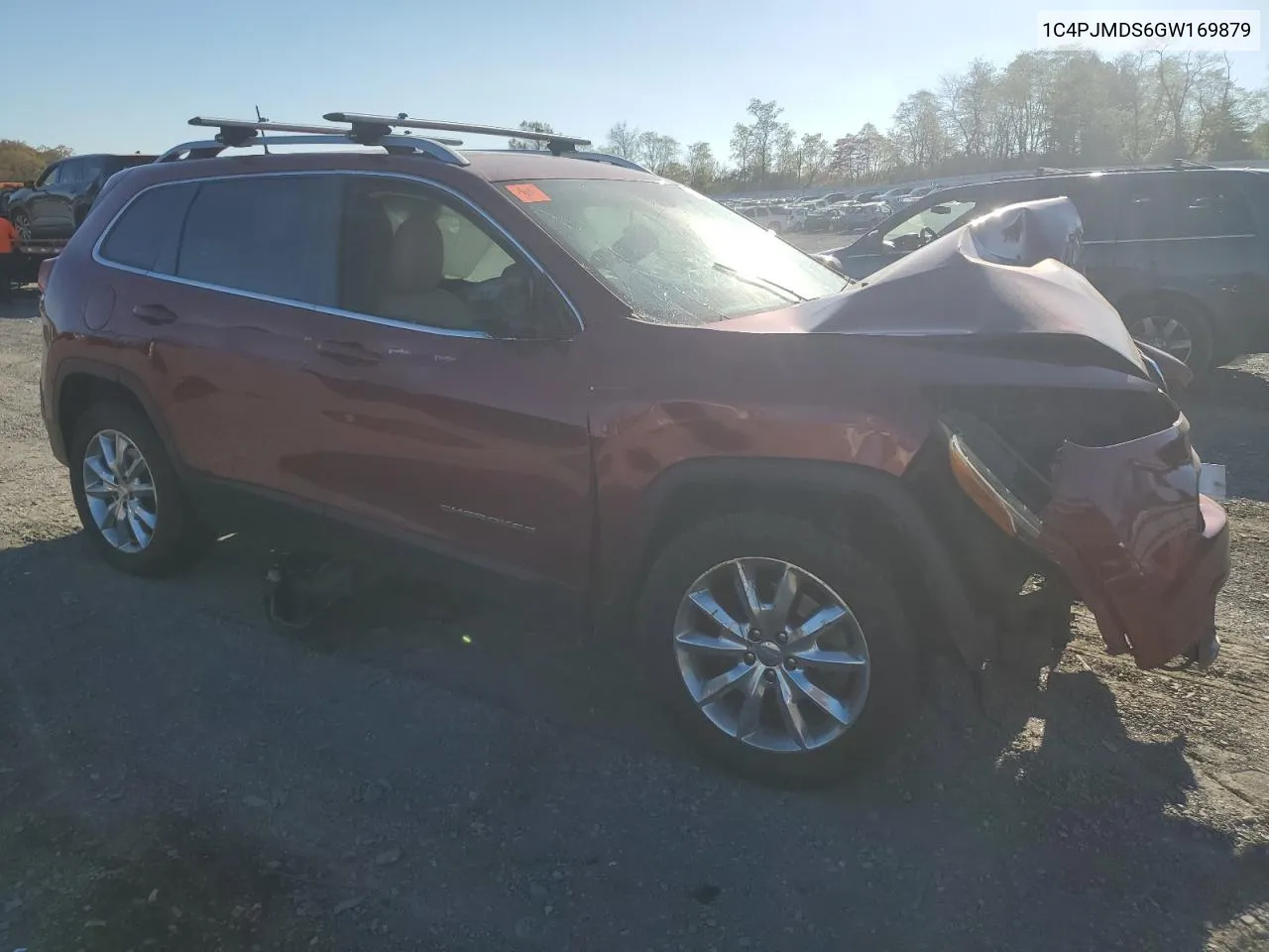 2016 Jeep Cherokee Limited VIN: 1C4PJMDS6GW169879 Lot: 76612964