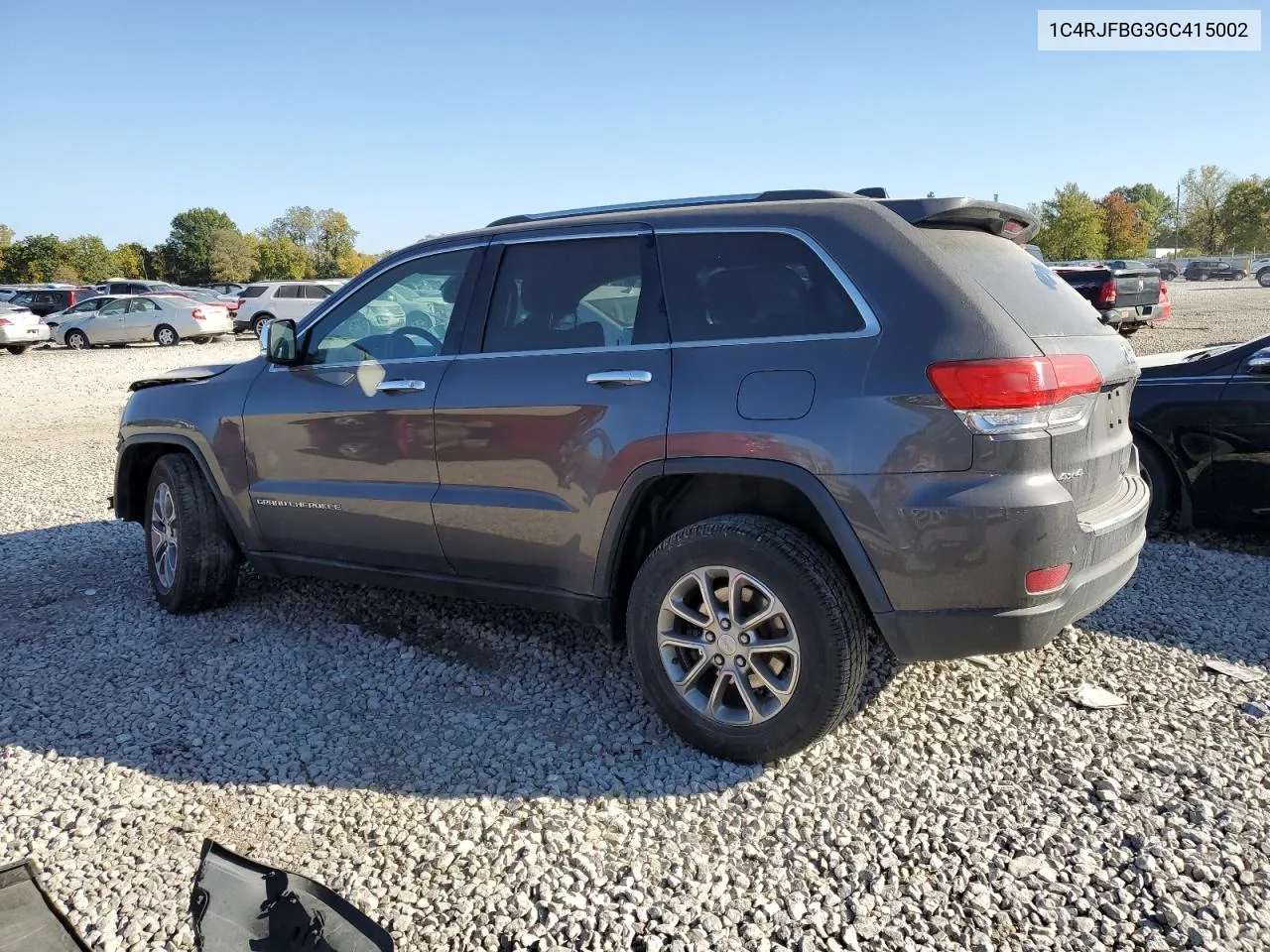 2016 Jeep Grand Cherokee Limited VIN: 1C4RJFBG3GC415002 Lot: 76672004