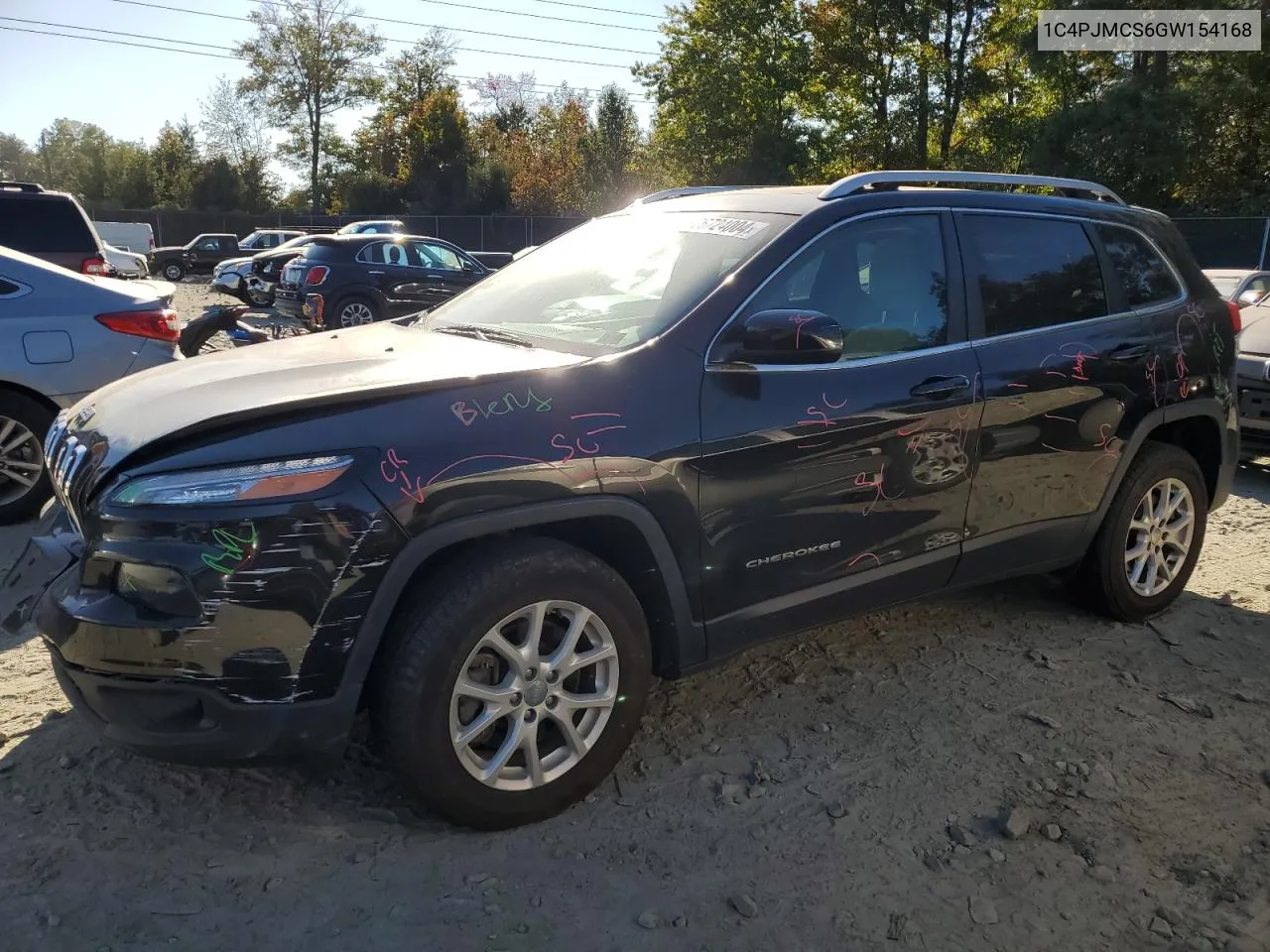 2016 Jeep Cherokee Latitude VIN: 1C4PJMCS6GW154168 Lot: 76724004