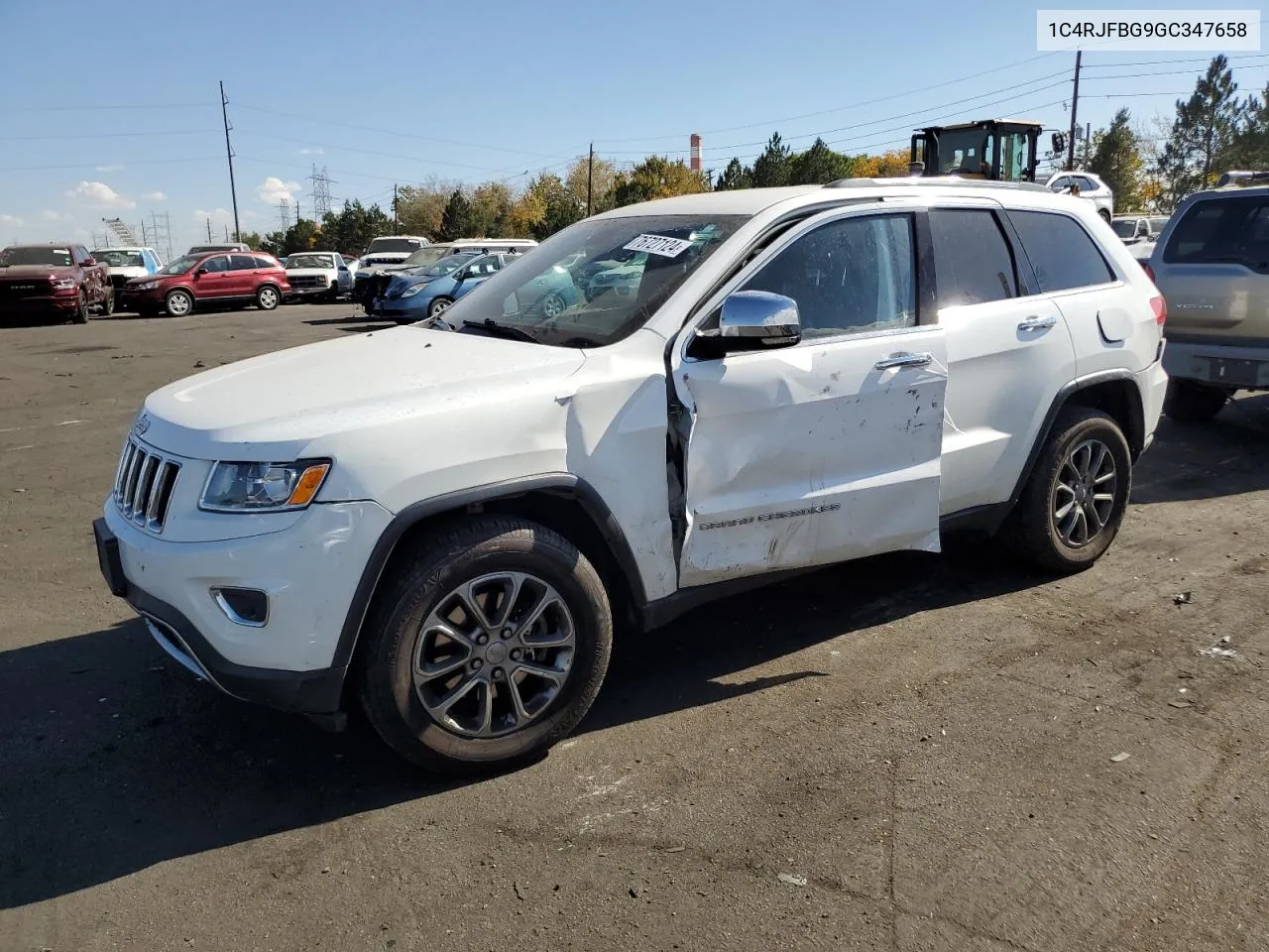 2016 Jeep Grand Cherokee Limited VIN: 1C4RJFBG9GC347658 Lot: 76727124