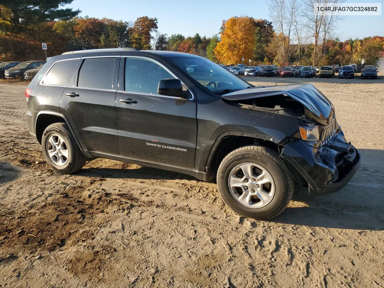 2016 Jeep Grand Cherokee Laredo VIN: 1C4RJFAG7GC324882 Lot: 76784994