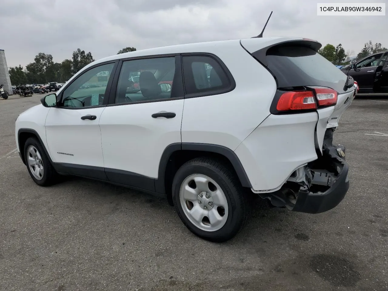 2016 Jeep Cherokee Sport VIN: 1C4PJLAB9GW346942 Lot: 76787084