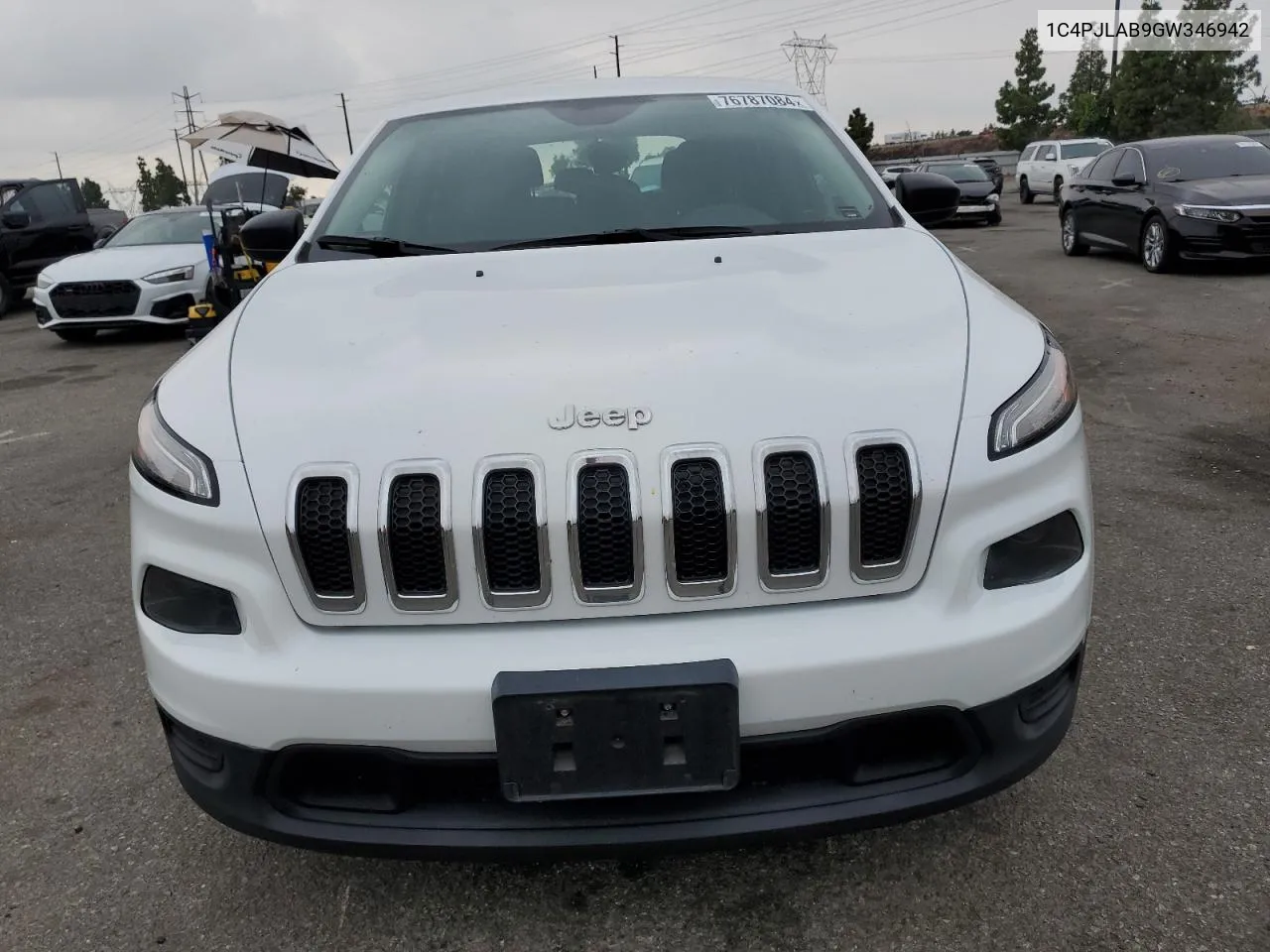 2016 Jeep Cherokee Sport VIN: 1C4PJLAB9GW346942 Lot: 76787084