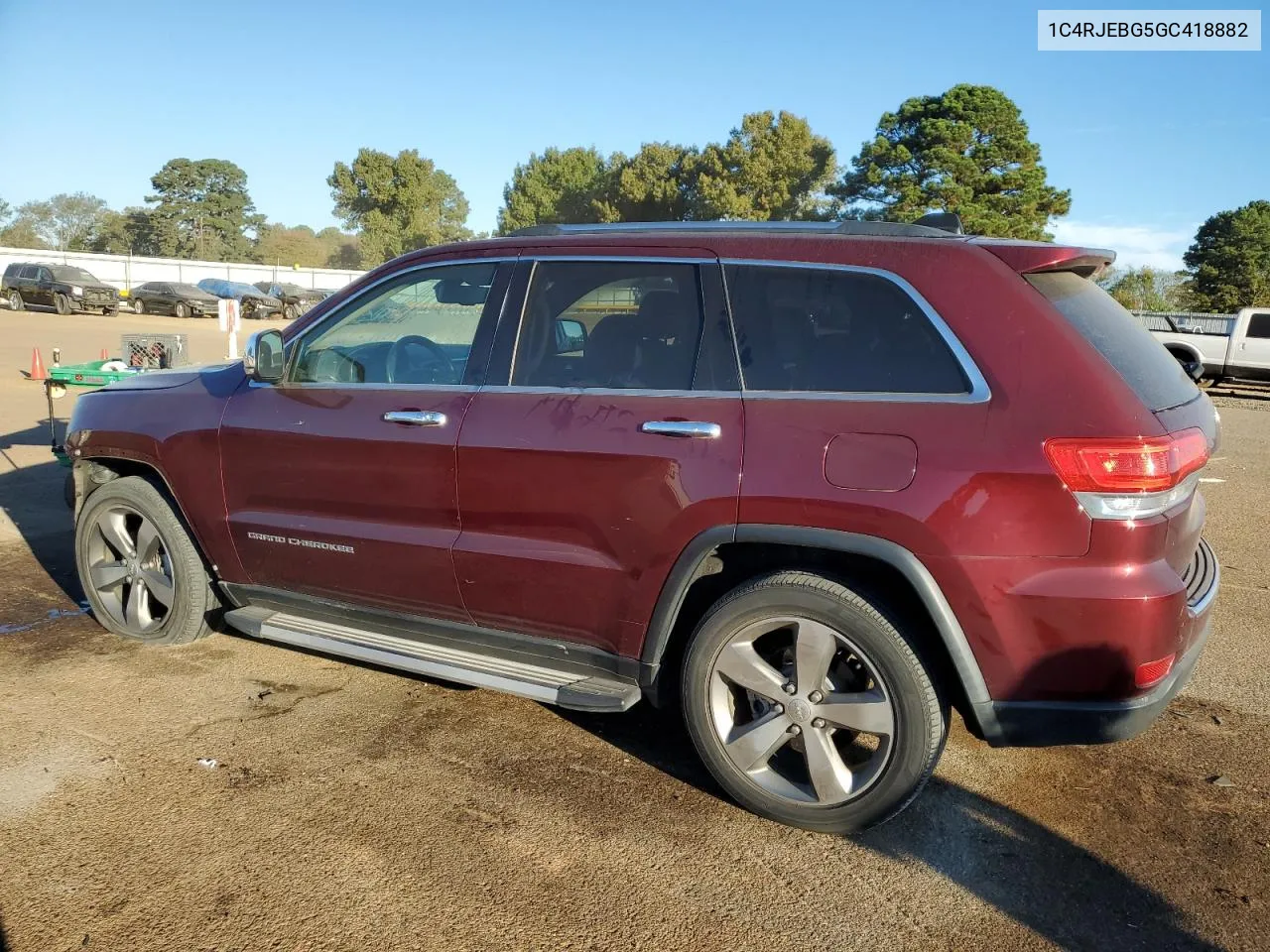 2016 Jeep Grand Cherokee Limited VIN: 1C4RJEBG5GC418882 Lot: 76800784