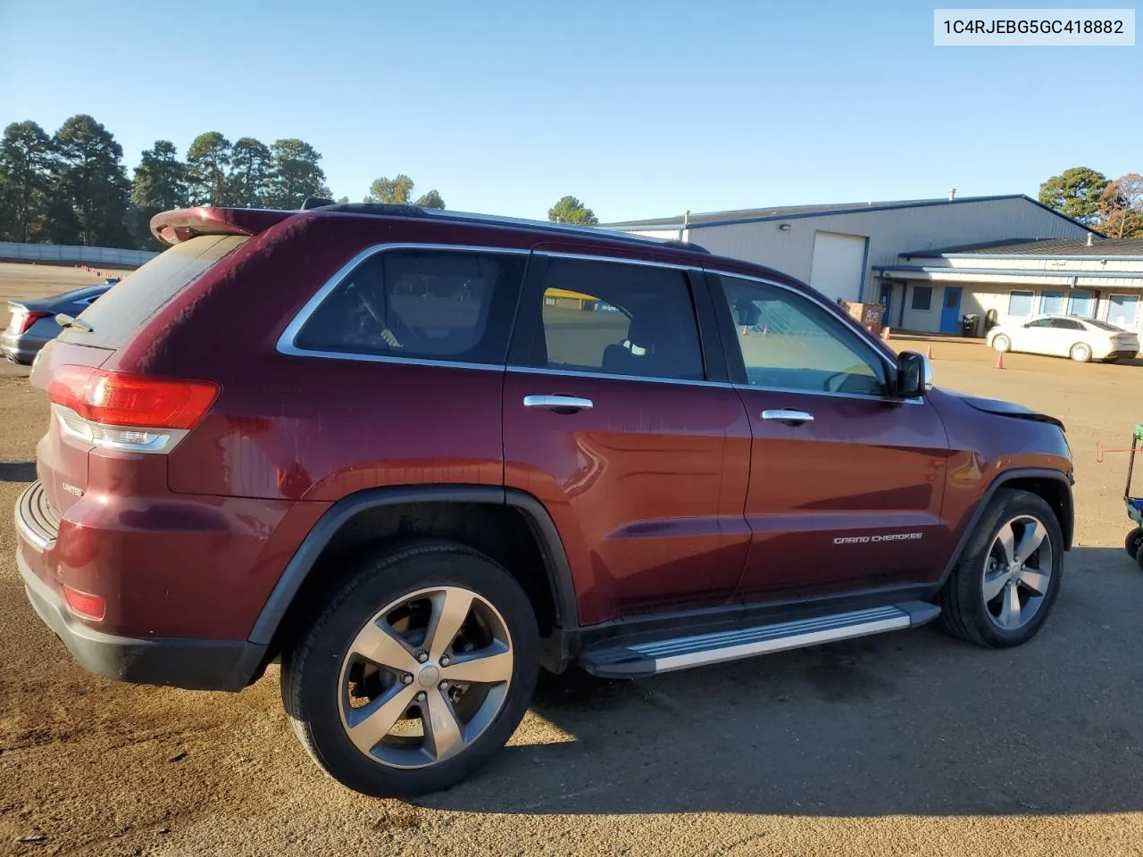 2016 Jeep Grand Cherokee Limited VIN: 1C4RJEBG5GC418882 Lot: 76800784