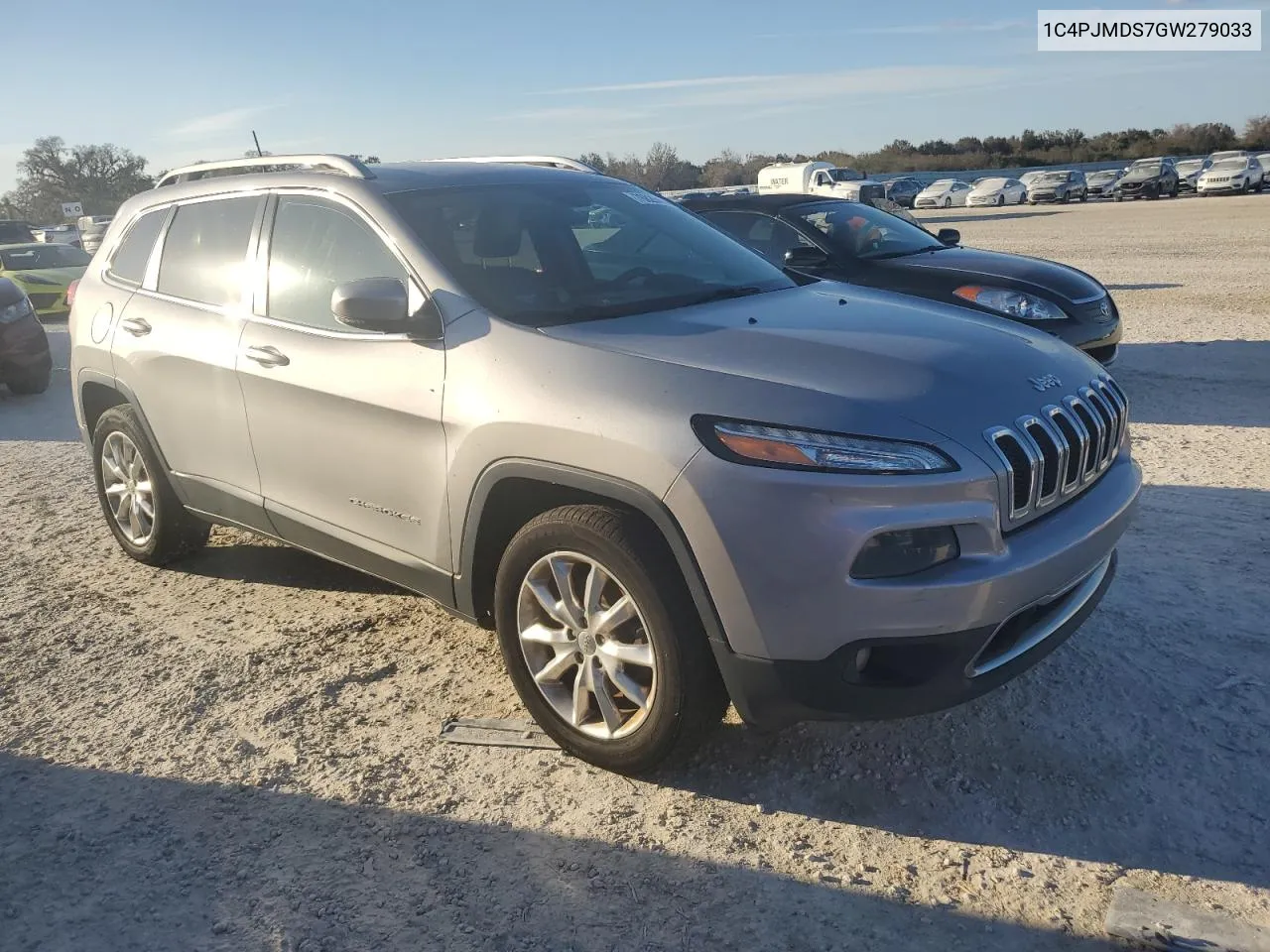 2016 Jeep Cherokee Limited VIN: 1C4PJMDS7GW279033 Lot: 76826444