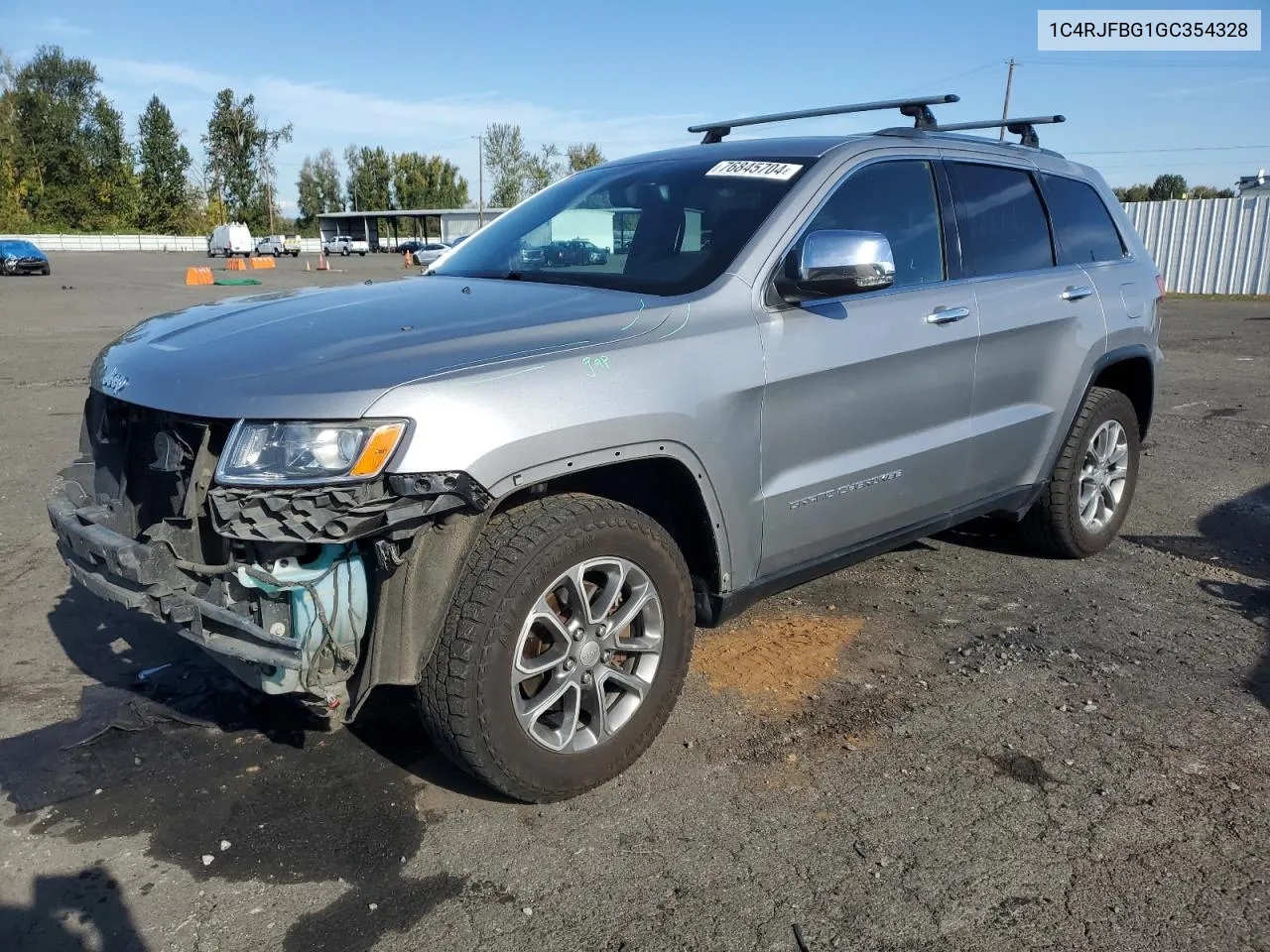 2016 Jeep Grand Cherokee Limited VIN: 1C4RJFBG1GC354328 Lot: 76845704