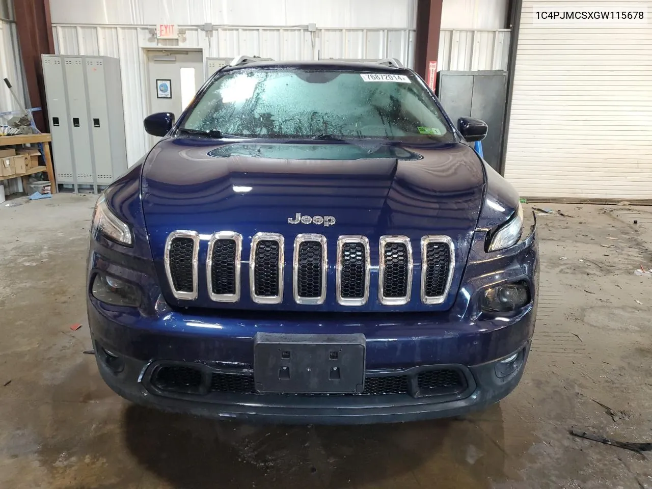 2016 Jeep Cherokee Latitude VIN: 1C4PJMCSXGW115678 Lot: 76872014