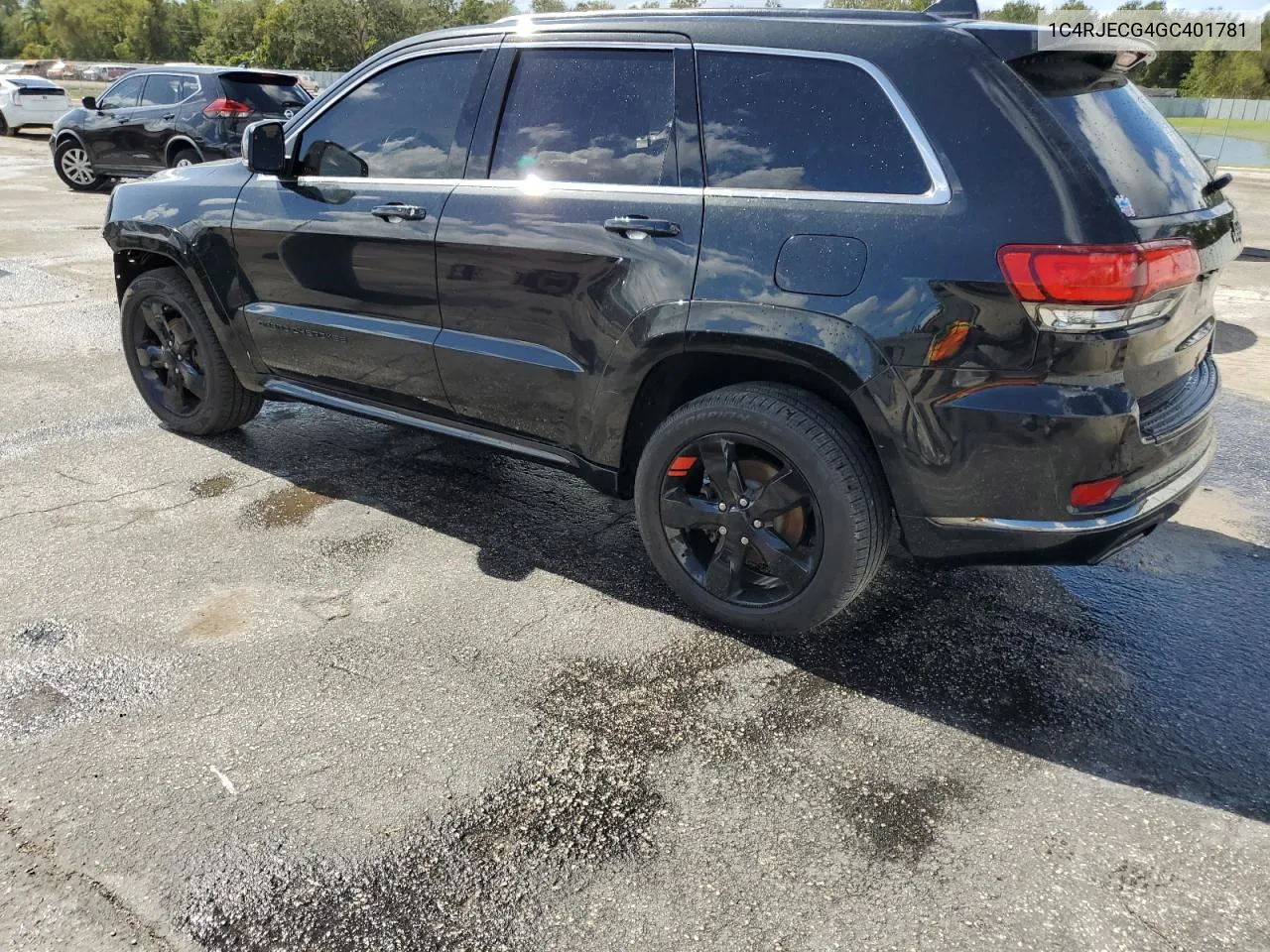 2016 Jeep Grand Cherokee Overland VIN: 1C4RJECG4GC401781 Lot: 76893034