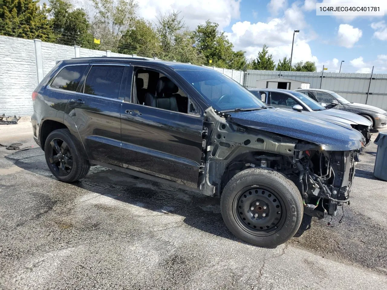 2016 Jeep Grand Cherokee Overland VIN: 1C4RJECG4GC401781 Lot: 76893034