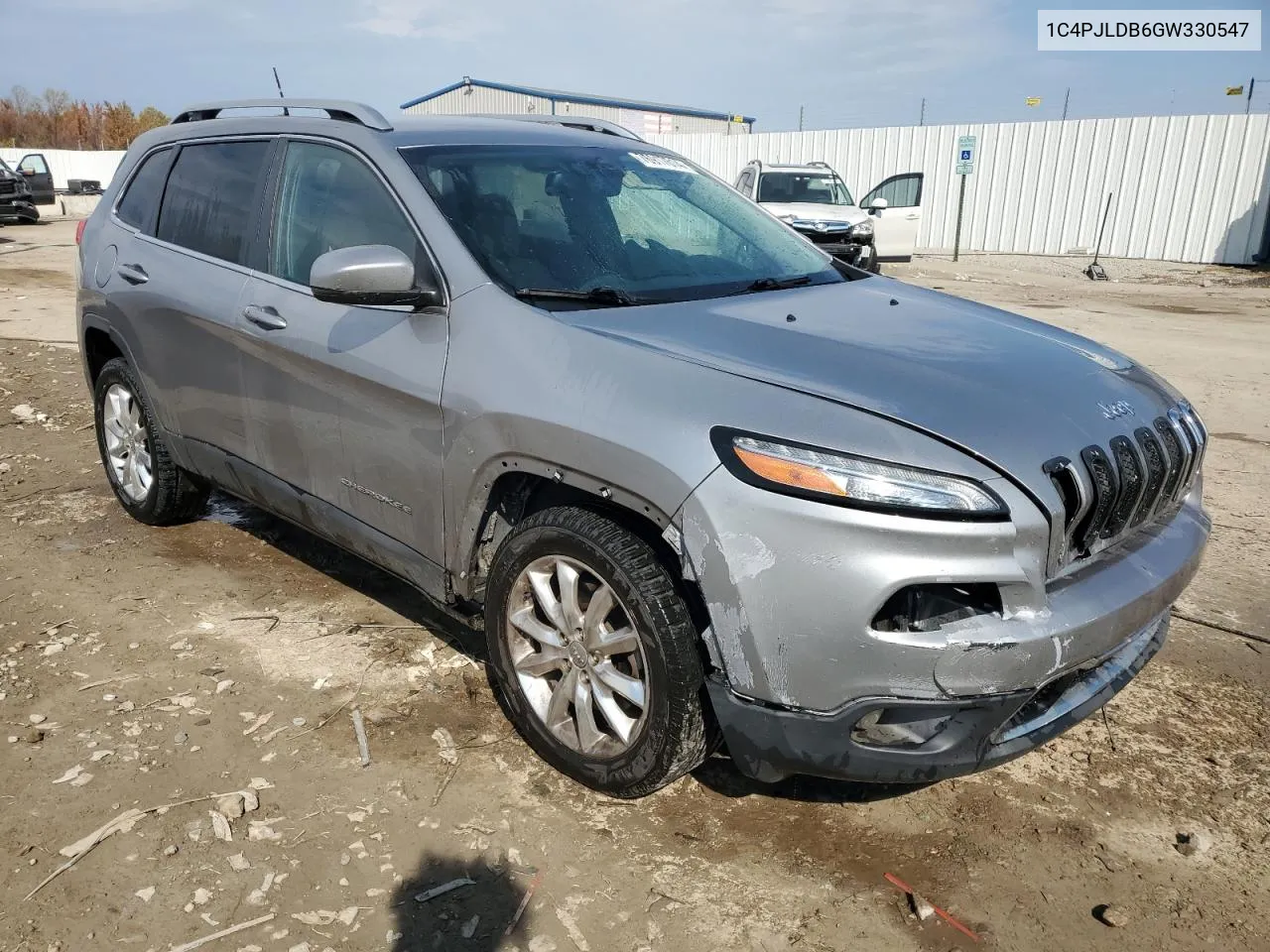 2016 Jeep Cherokee Limited VIN: 1C4PJLDB6GW330547 Lot: 76917614