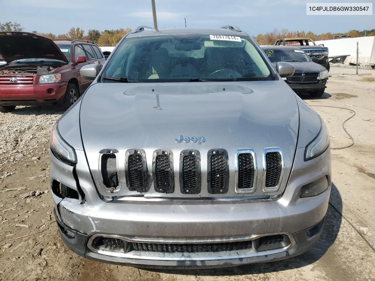 2016 Jeep Cherokee Limited VIN: 1C4PJLDB6GW330547 Lot: 76917614