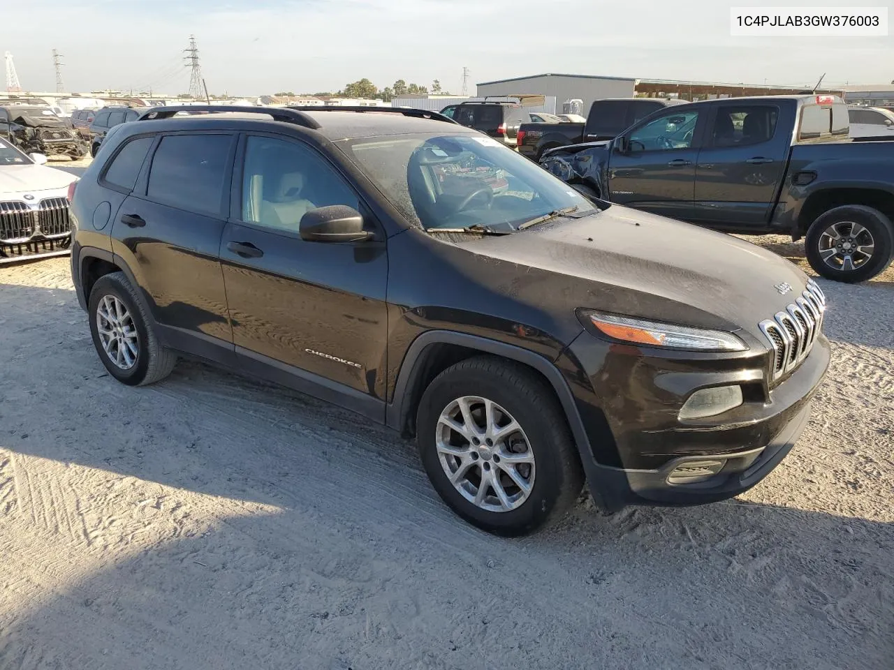 2016 Jeep Cherokee Sport VIN: 1C4PJLAB3GW376003 Lot: 76977744