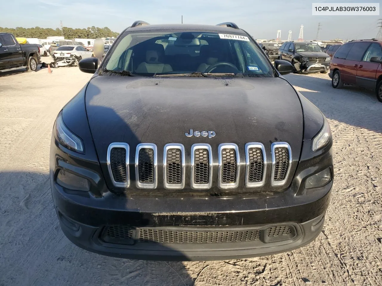 2016 Jeep Cherokee Sport VIN: 1C4PJLAB3GW376003 Lot: 76977744