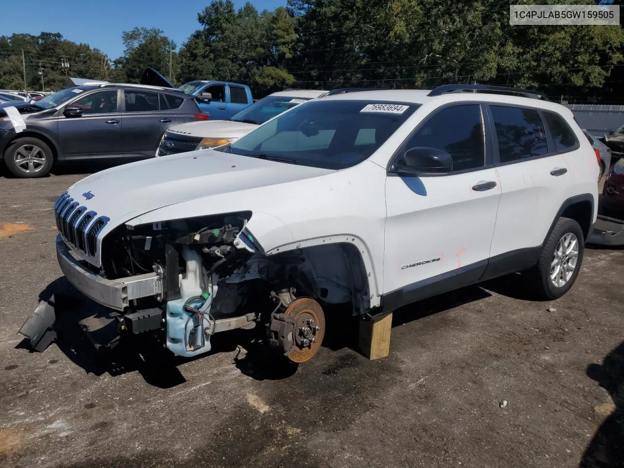 2016 Jeep Cherokee Sport VIN: 1C4PJLAB5GW159505 Lot: 76983694