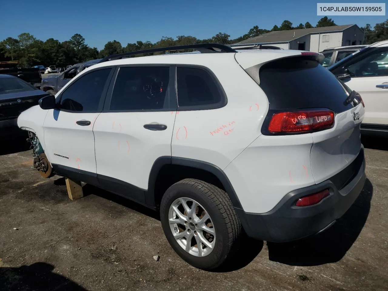 2016 Jeep Cherokee Sport VIN: 1C4PJLAB5GW159505 Lot: 76983694