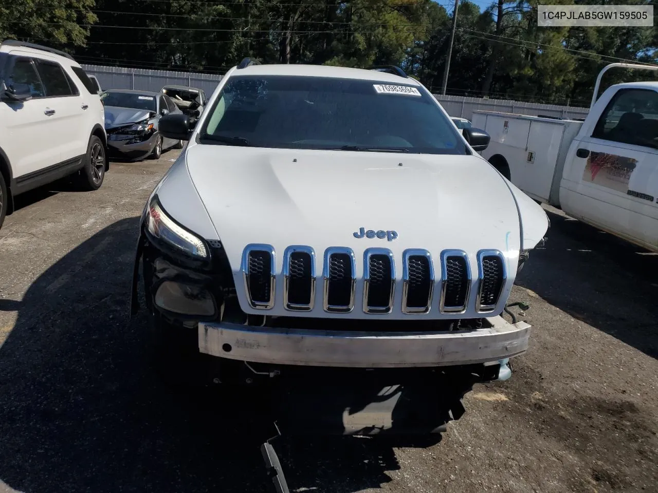 2016 Jeep Cherokee Sport VIN: 1C4PJLAB5GW159505 Lot: 76983694