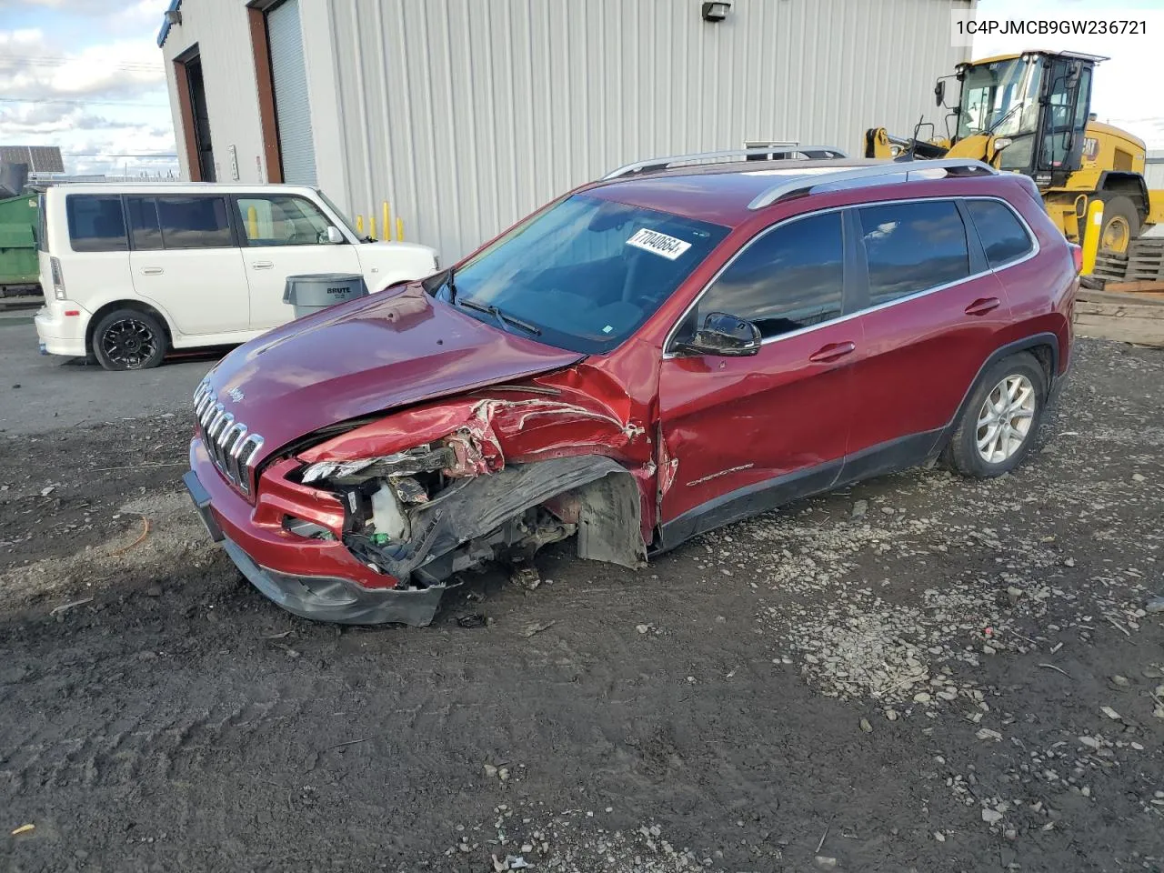 2016 Jeep Cherokee Latitude VIN: 1C4PJMCB9GW236721 Lot: 77040664