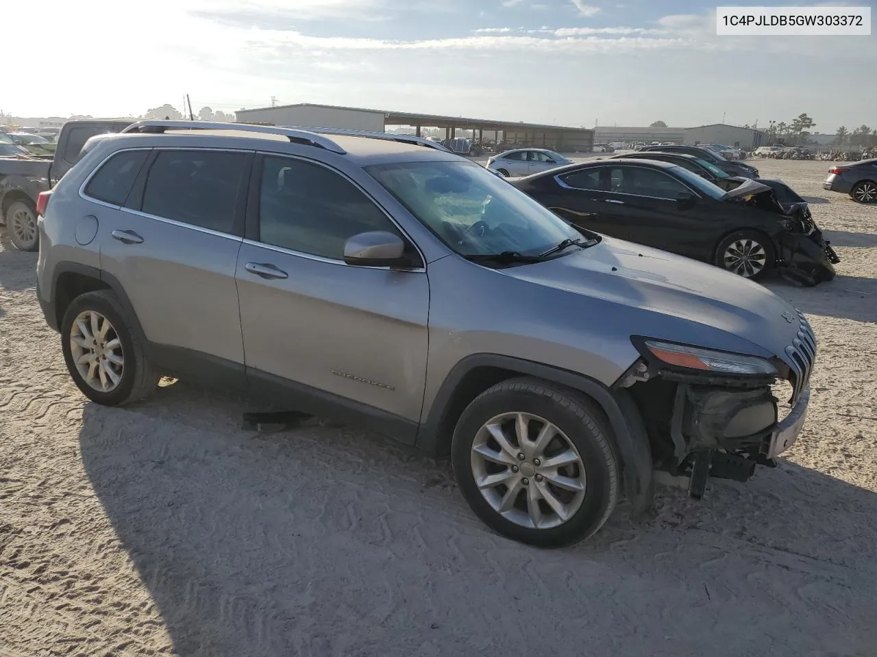 2016 Jeep Cherokee Limited VIN: 1C4PJLDB5GW303372 Lot: 77079714