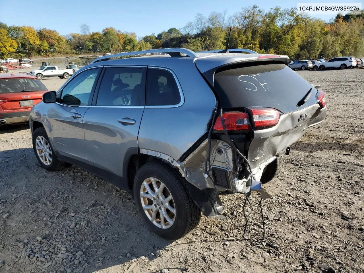 2016 Jeep Cherokee Latitude VIN: 1C4PJMCB4GW359276 Lot: 77127414