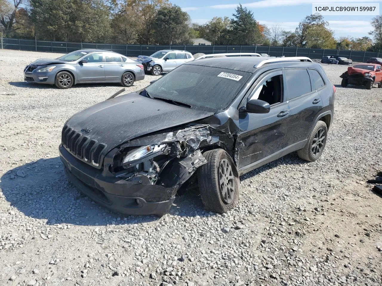 2016 Jeep Cherokee Latitude VIN: 1C4PJLCB9GW159987 Lot: 77204354