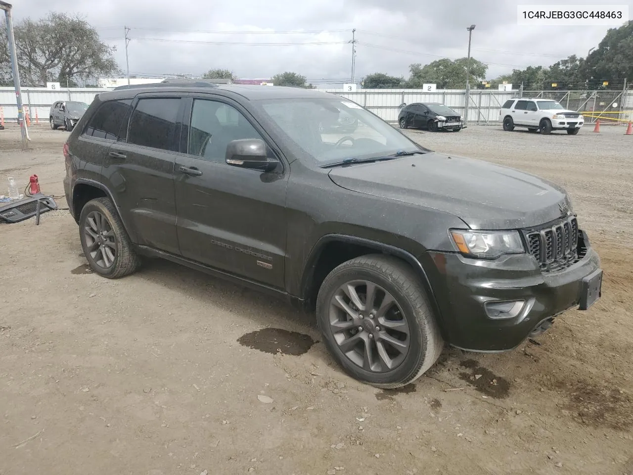 2016 Jeep Grand Cherokee Limited VIN: 1C4RJEBG3GC448463 Lot: 77255544