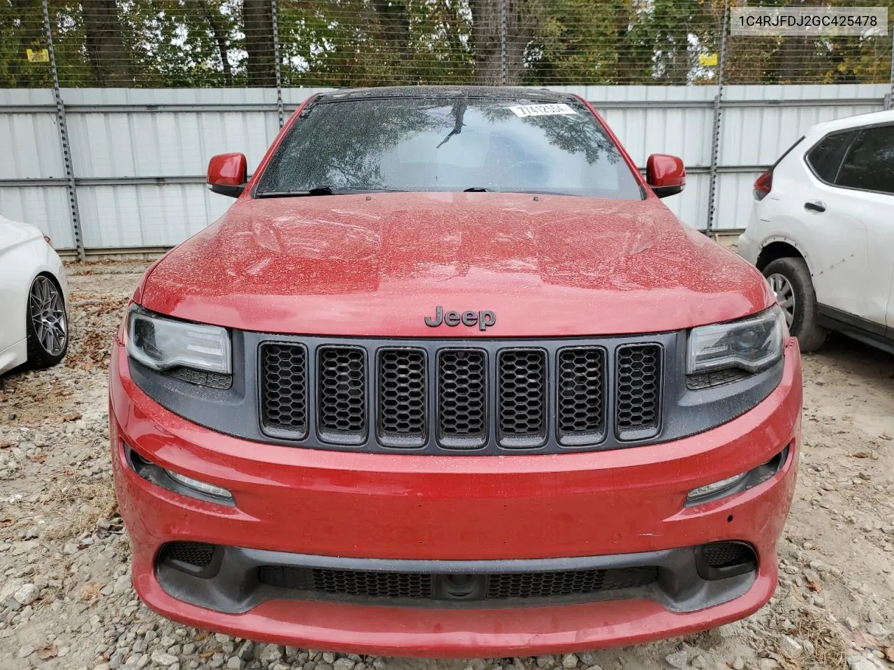 2016 Jeep Grand Cherokee Srt-8 VIN: 1C4RJFDJ2GC425478 Lot: 77412554