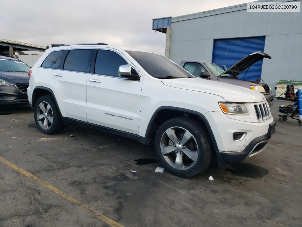 2016 Jeep Grand Cherokee Limited VIN: 1C4RJEBG3GC320790 Lot: 77442164