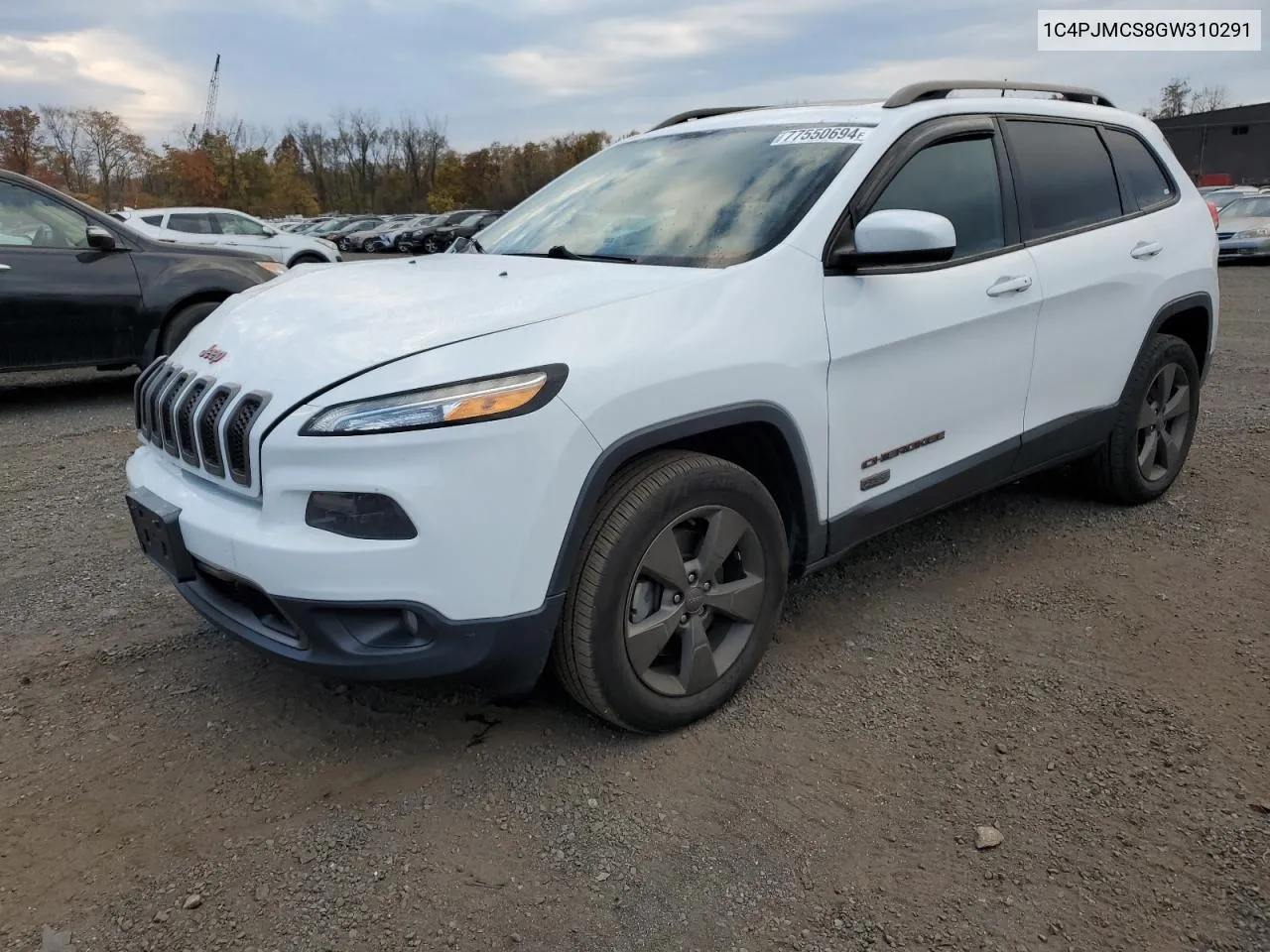 2016 Jeep Cherokee Latitude VIN: 1C4PJMCS8GW310291 Lot: 77550694