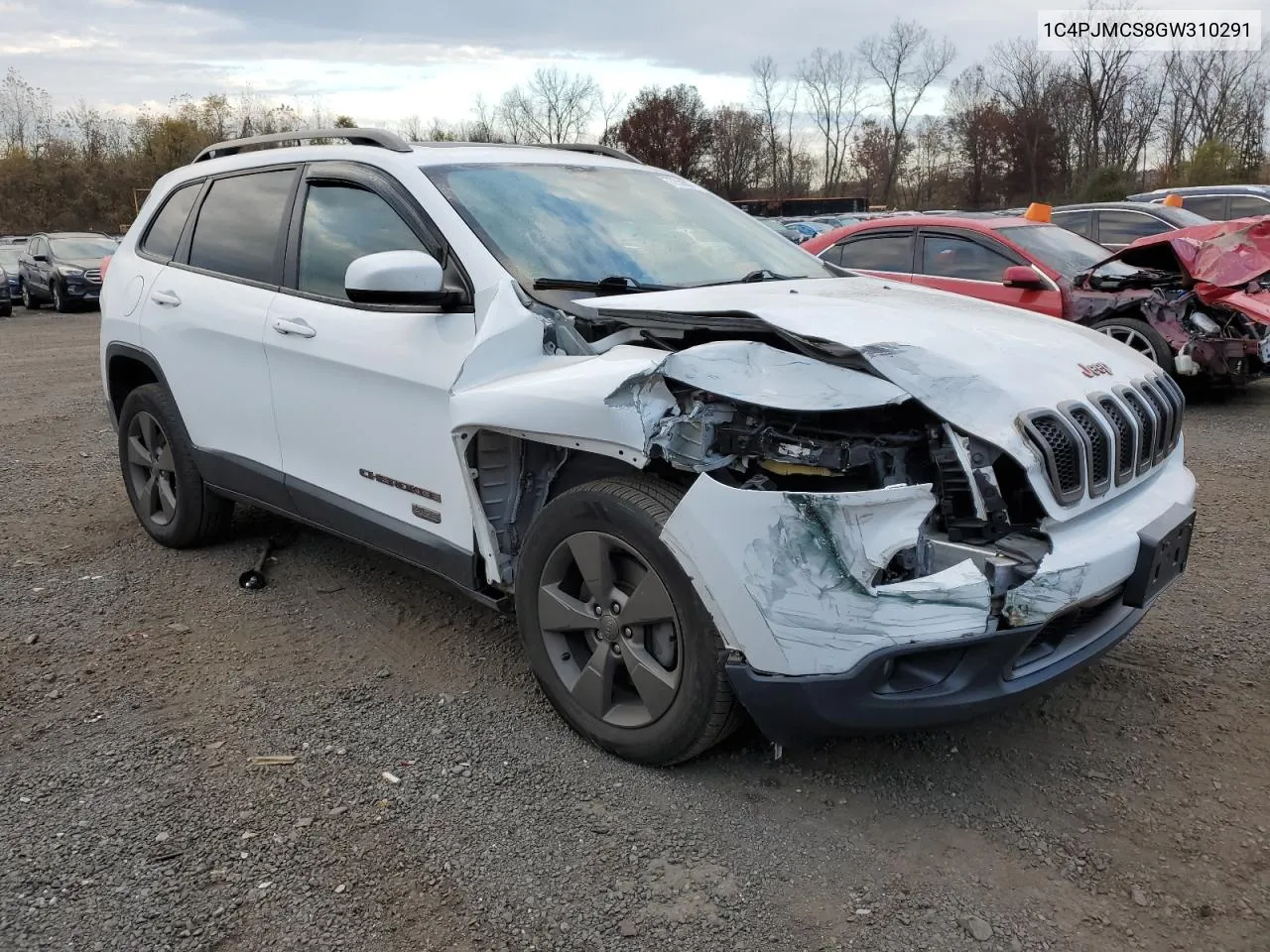 2016 Jeep Cherokee Latitude VIN: 1C4PJMCS8GW310291 Lot: 77550694