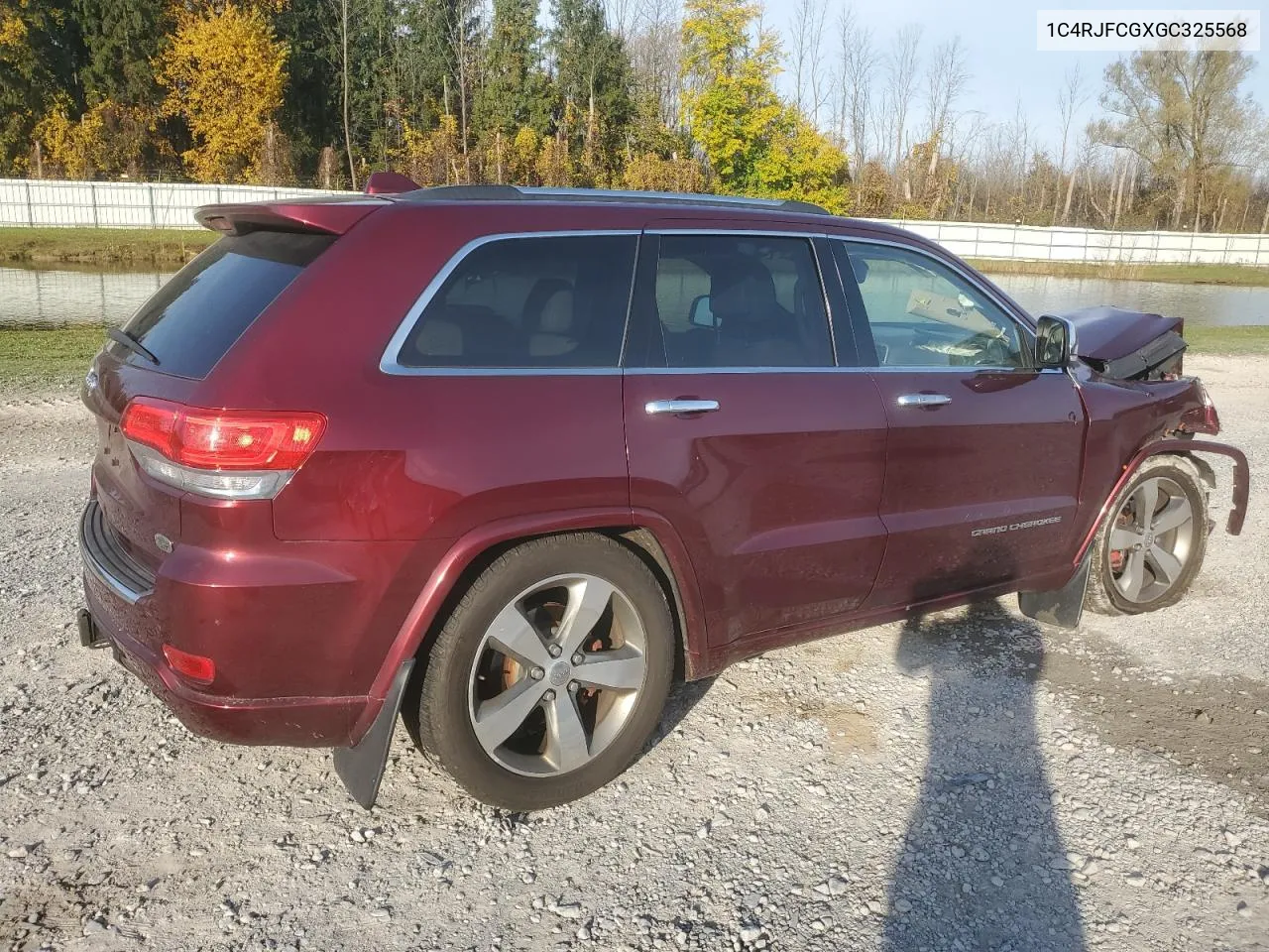 2016 Jeep Grand Cherokee Overland VIN: 1C4RJFCGXGC325568 Lot: 77579794