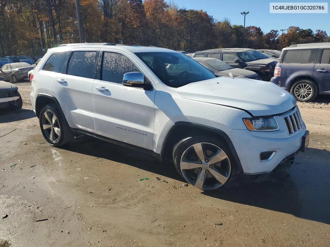 2016 Jeep Grand Cherokee Limited VIN: 1C4RJEBG1GC320786 Lot: 77624604