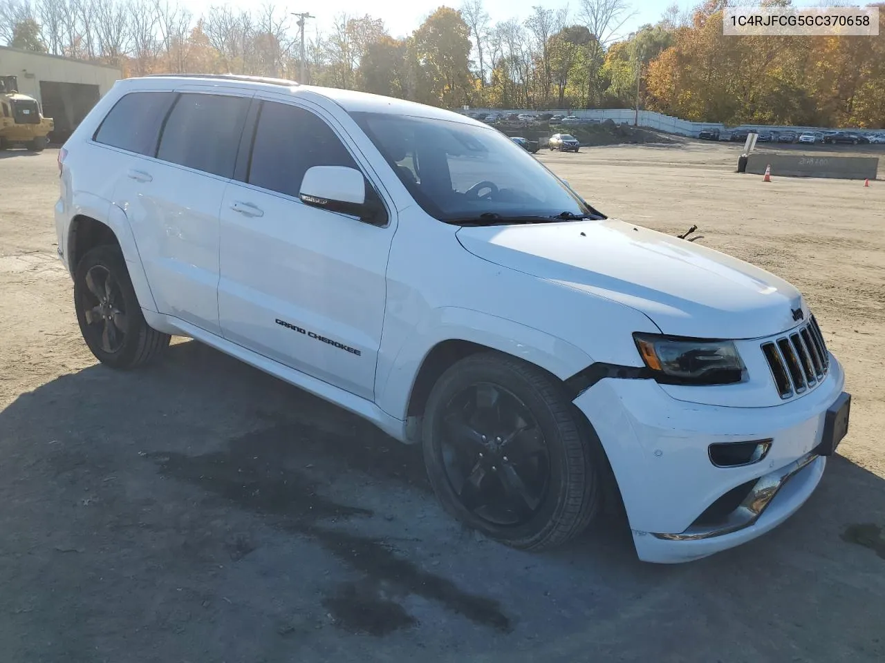 2016 Jeep Grand Cherokee Overland VIN: 1C4RJFCG5GC370658 Lot: 77627244