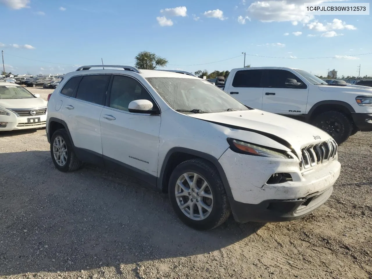 2016 Jeep Cherokee Latitude VIN: 1C4PJLCB3GW312573 Lot: 77690244