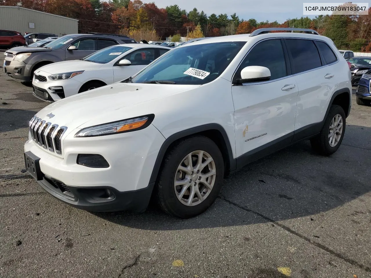 2016 Jeep Cherokee Latitude VIN: 1C4PJMCB7GW183047 Lot: 77790634