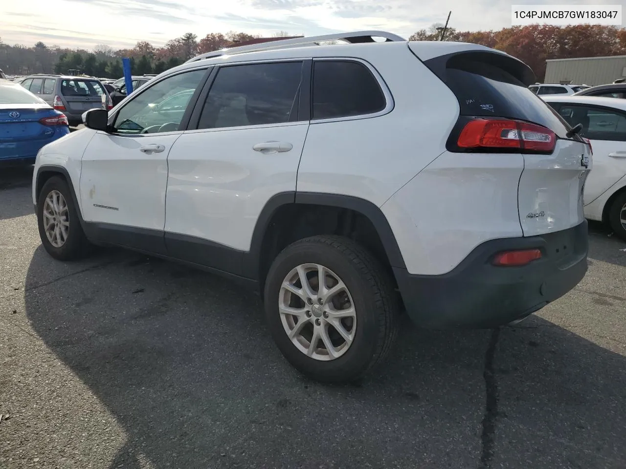 2016 Jeep Cherokee Latitude VIN: 1C4PJMCB7GW183047 Lot: 77790634