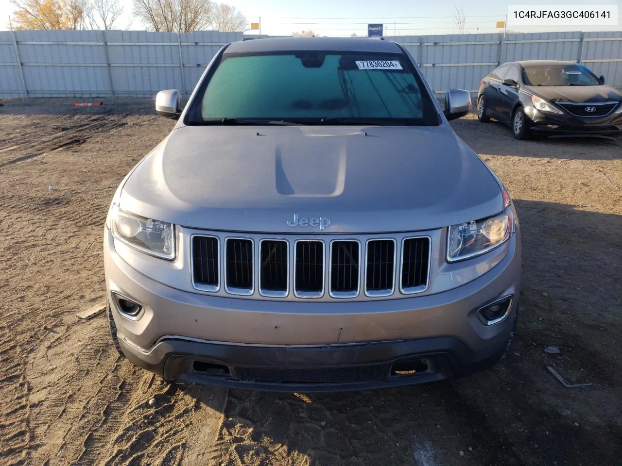 2016 Jeep Grand Cherokee Laredo VIN: 1C4RJFAG3GC406141 Lot: 77836204