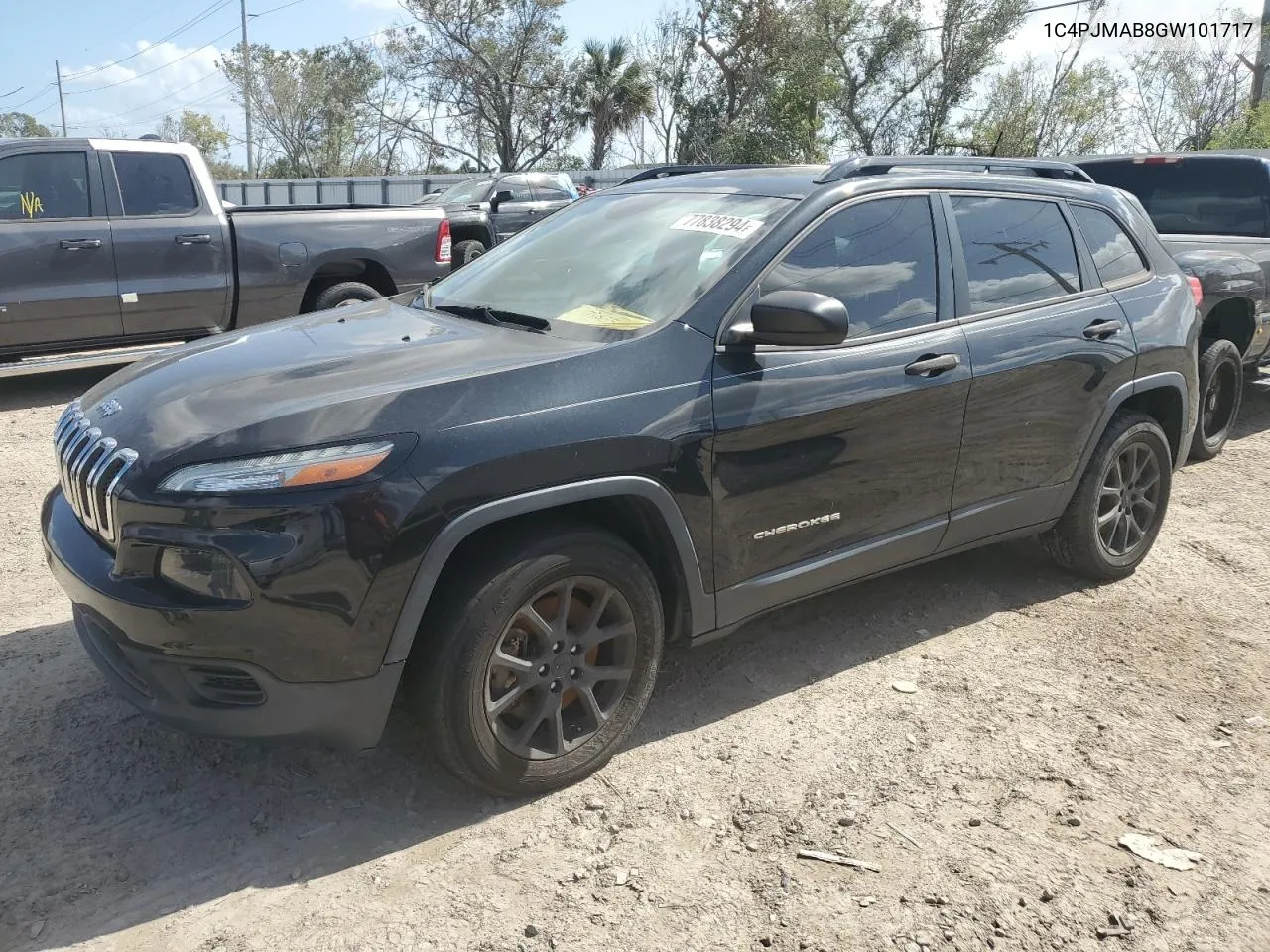 2016 Jeep Cherokee Sport VIN: 1C4PJMAB8GW101717 Lot: 77838294