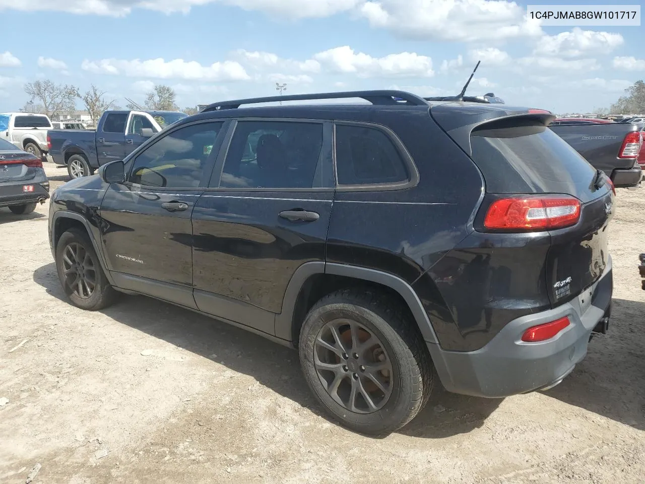 2016 Jeep Cherokee Sport VIN: 1C4PJMAB8GW101717 Lot: 77838294