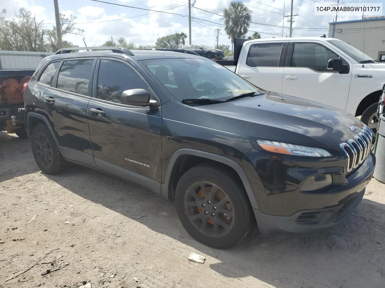 2016 Jeep Cherokee Sport VIN: 1C4PJMAB8GW101717 Lot: 77838294