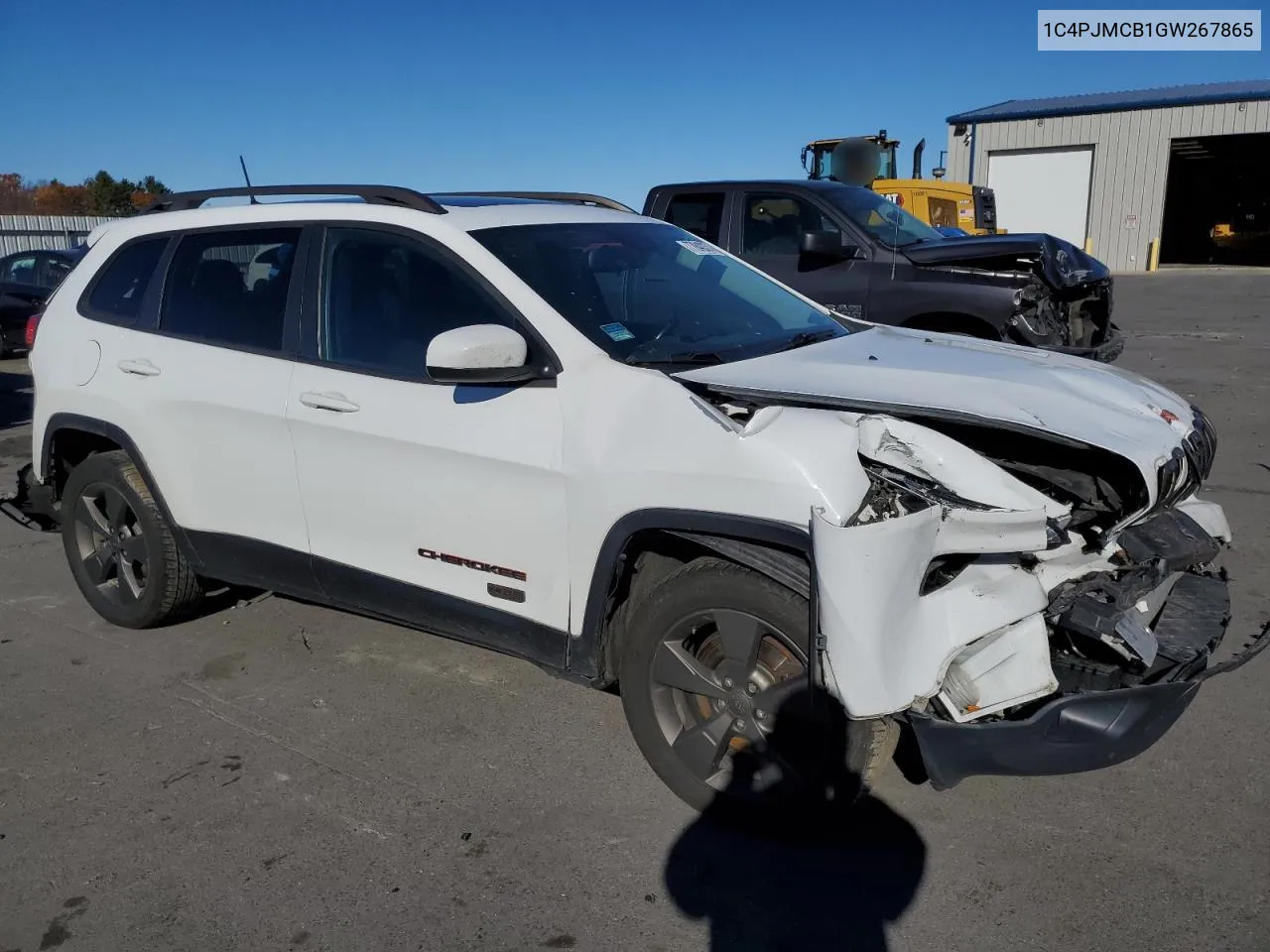 2016 Jeep Cherokee Latitude VIN: 1C4PJMCB1GW267865 Lot: 77840374